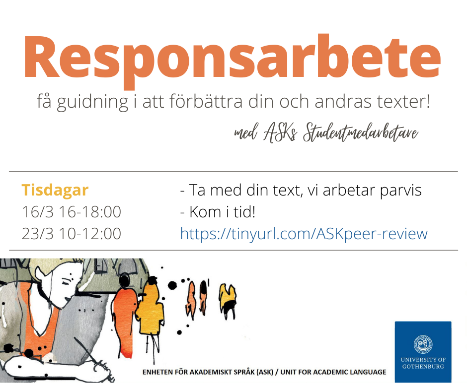Tider för när responsarbetet är tisdagar 16.00-18.00