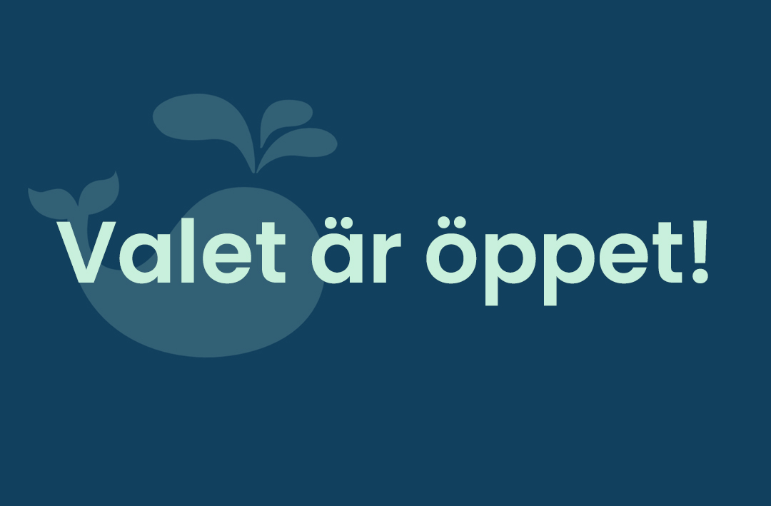 en val och texten valet är öppet