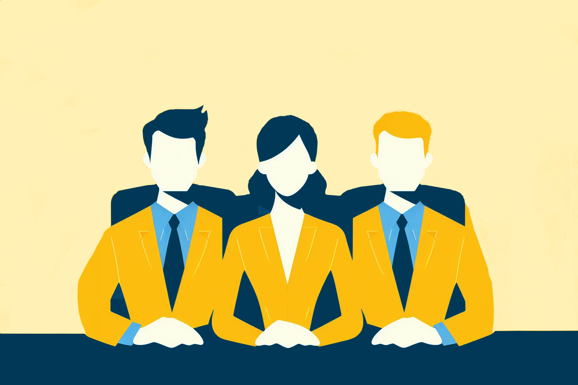 Grafik tre människor