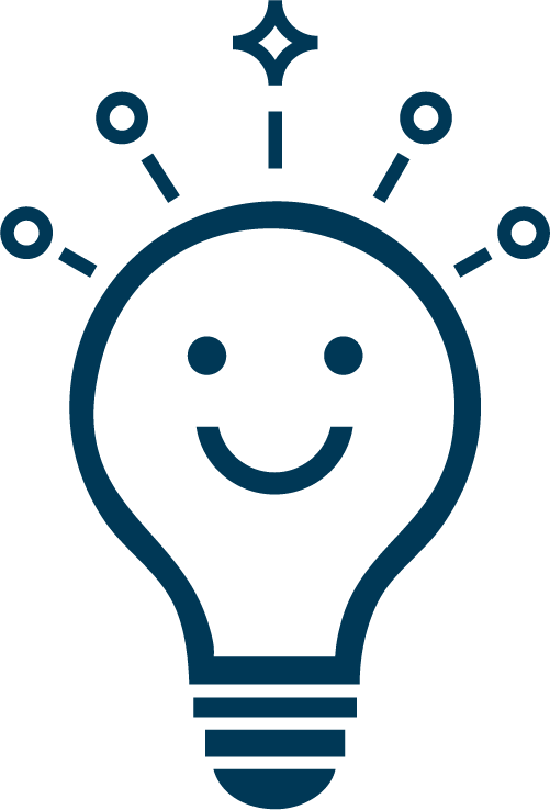 Logotyp lightbulb thinking