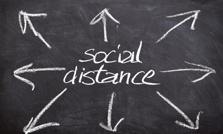 håll avstånd