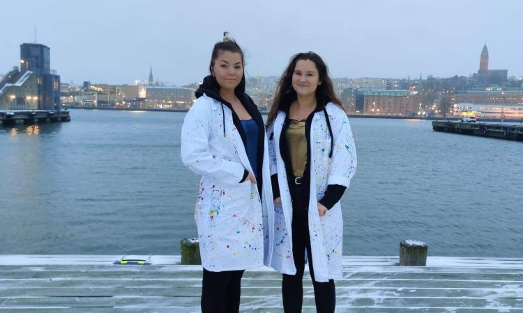 Insparkskoordinatorerna Agnes och Linnea.