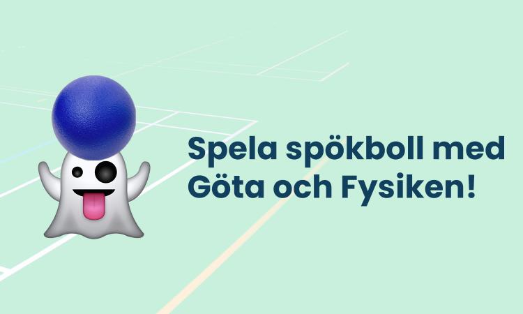 spökemoji och bollemoji på en bollplan