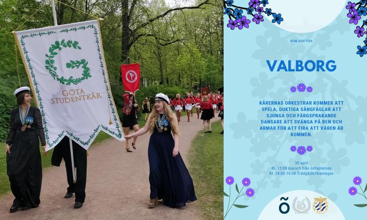 valborgståget med göta fanan 2019