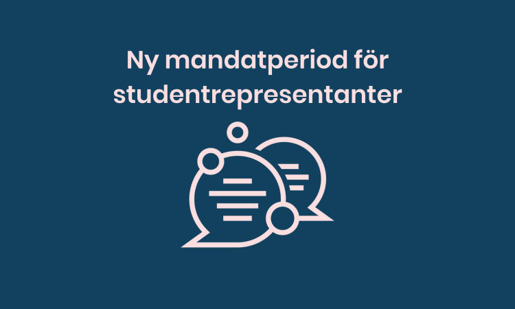 Ny mandatperiod för studentrepresentanter