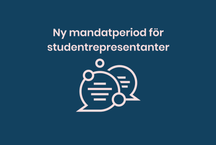 Ny mandatperiod för studentrepresentanter